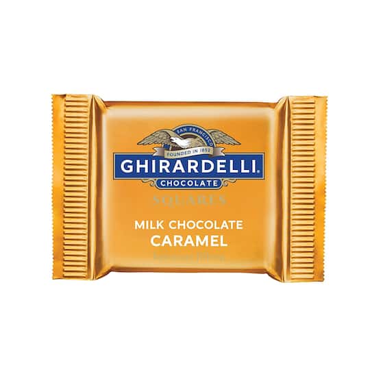 Ghirardelli® Caramel Filled Milk Chocolate Square | 0.53 oz | Michaels®